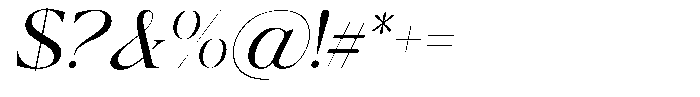 Calferia Light Italic Font OTHER CHARS