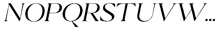 Calferia Light Italic Font UPPERCASE
