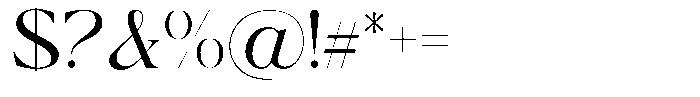 Calferia Light Font OTHER CHARS