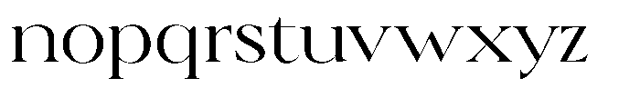 Calferia Light Font LOWERCASE