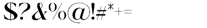 Calferia Medium Font OTHER CHARS