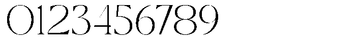 Calferia Thin Font OTHER CHARS