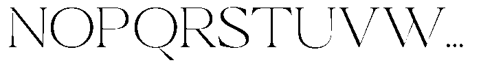 Calferia Thin Font UPPERCASE