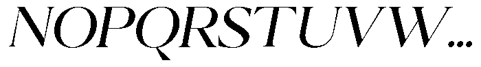 Calferia Variable Italic Font UPPERCASE