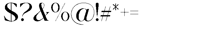 Calferia Variable Regular Font OTHER CHARS
