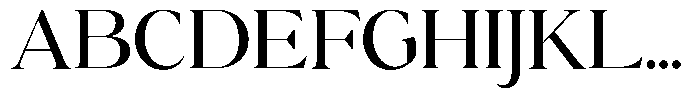 Calferia Variable Regular Font UPPERCASE