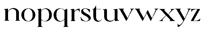 Calferia Variable Regular Font LOWERCASE