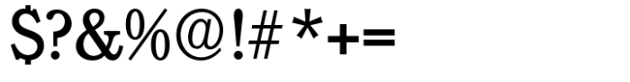 Calgary Serial Regular Font OTHER CHARS