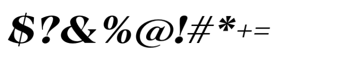 Calgera Bold Exp Oblique Contrast Font OTHER CHARS