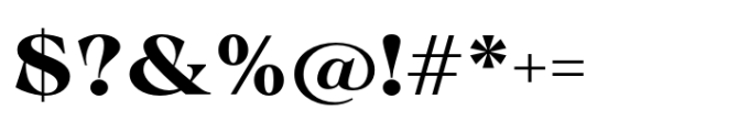 Calgera Extra Bold Expanded Contrast Font OTHER CHARS