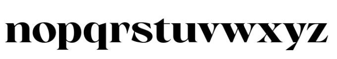 Calgera Extra Bold Expanded Font LOWERCASE