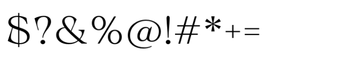 Calgera Extra Light Expanded Contrast Font OTHER CHARS