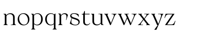 Calgera Extra Light Expanded Contrast Font LOWERCASE