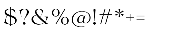 Calgera Light Expanded Font OTHER CHARS