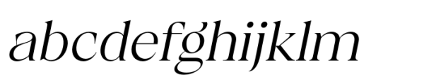 Calgera Light Oblique Font LOWERCASE