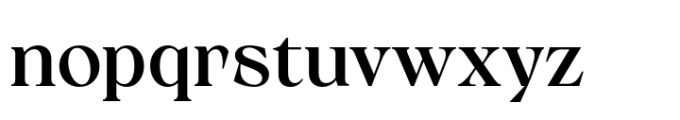 Calgera Medium Contrast Font LOWERCASE