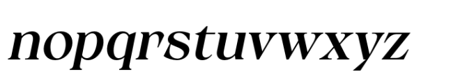 Calgera Medium Oblique Contrast Font LOWERCASE