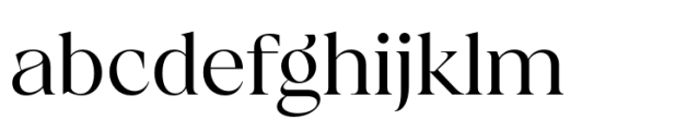 Calgera Regular Font LOWERCASE