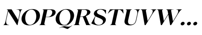 Calgera Semi Bold Expanded Oblique Font UPPERCASE