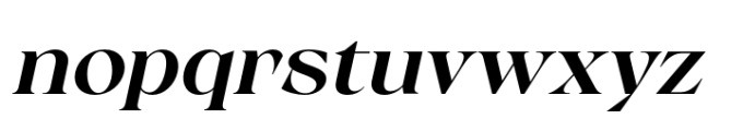 Calgera Semi Bold Expanded Oblique Font LOWERCASE