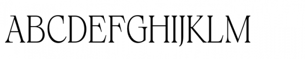 Calgera Thin Condensed Contrast Font UPPERCASE