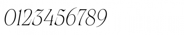 Calgera Thin Condensed Oblique Font OTHER CHARS