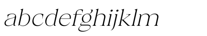 Calgera Thin Expanded Oblique FONT