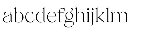 Calgera Thin Font LOWERCASE