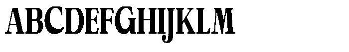 Calgine Serif Variable Calgine Serif Black Condensed Font UPPERCASE