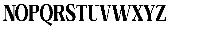 Calgine Serif Variable Calgine Serif Black Condensed Font UPPERCASE