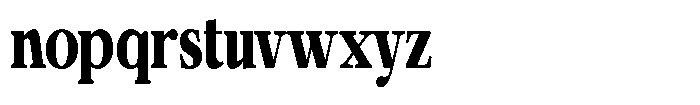 Calgine Serif Variable Calgine Serif Black Condensed Font LOWERCASE