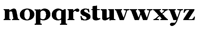 Calgine Serif Variable Calgine Serif Black Semi Expanded Font LOWERCASE