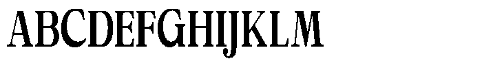 Calgine Serif Variable Calgine Serif Bold Condensed Font UPPERCASE