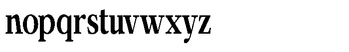 Calgine Serif Variable Calgine Serif Bold Condensed Font LOWERCASE