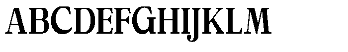 Calgine Serif Variable Calgine Serif Bold Semi Condensed Font UPPERCASE