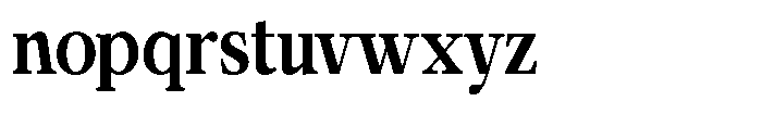 Calgine Serif Variable Calgine Serif Bold Semi Condensed Font LOWERCASE
