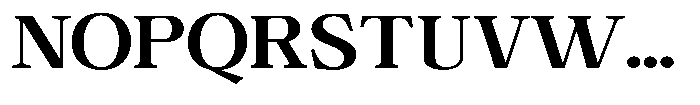 Calgine Serif Variable Calgine Serif Bold Semi Expanded Font UPPERCASE