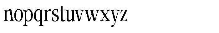 Calgine Serif Variable Calgine Serif Condensed Font LOWERCASE