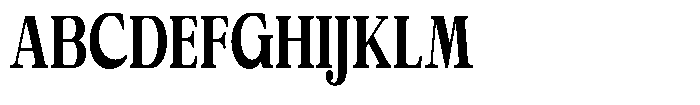 Calgine Serif Variable Calgine Serif Extra Bold Condensed Font UPPERCASE