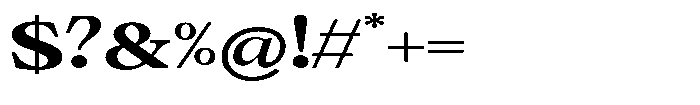 Calgine Serif Variable Calgine Serif Extra Bold Expanded Font OTHER CHARS
