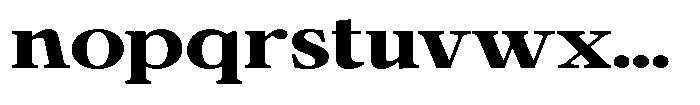 Calgine Serif Variable Calgine Serif Extra Bold Expanded Font LOWERCASE
