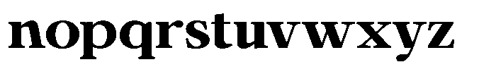 Calgine Serif Variable Calgine Serif Extra Bold Semi Expanded Font LOWERCASE