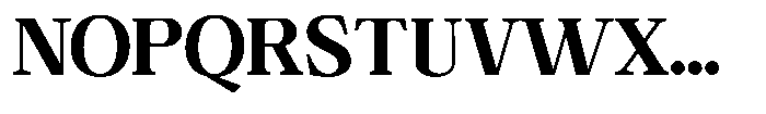 Calgine Serif Variable Calgine Serif Extra Bold Font UPPERCASE