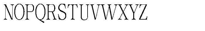 Calgine Serif Variable Calgine Serif Extra Light Condensed Font UPPERCASE