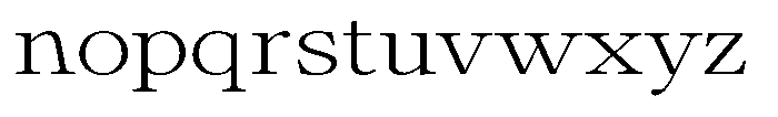 Calgine Serif Variable Calgine Serif Extra Light Expanded Font LOWERCASE
