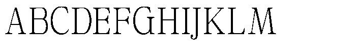 Calgine Serif Variable Calgine Serif Extra Light Semi Condensed Font