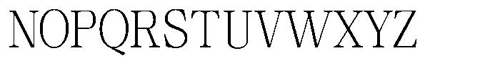 Calgine Serif Variable Calgine Serif Extra Light Semi Condensed Font UPPERCASE