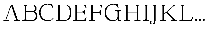 Calgine Serif Variable Calgine Serif Extra Light Semi Expanded Font