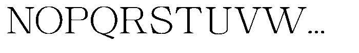 Calgine Serif Variable Calgine Serif Extra Light Semi Expanded Font UPPERCASE