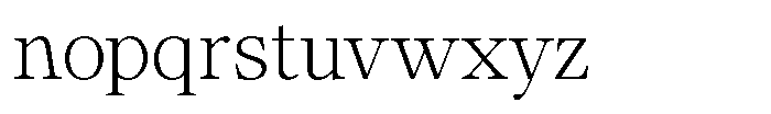 Calgine Serif Variable Calgine Serif Extra Light Font LOWERCASE